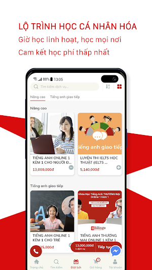 Bilingo - Học Tiếng Anh Online 1 Kèm 1 Screenshot 1