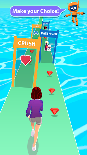 Girl Run 3D - Fun Running Game Screenshot 1