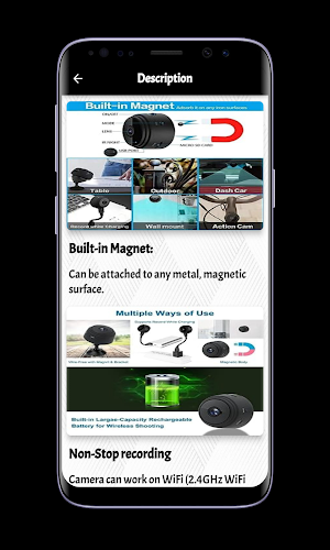 A9 Wifi Mini Camera V720 Guide Screenshot 2