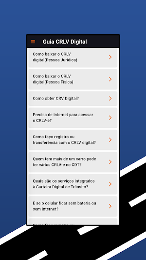 Baixar CRLV Digital Guia Screenshot 0