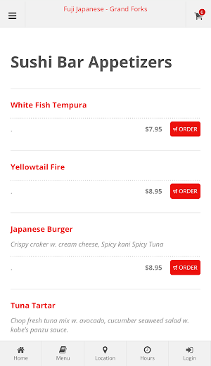 Fuji Japanese Grand Forks Screenshot 2