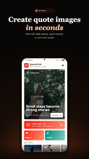 Quote Orbit: Quote Maker Screenshot 0