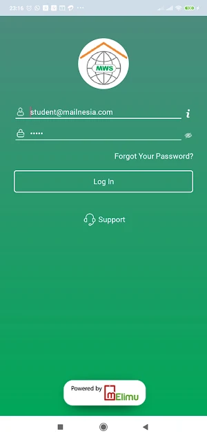MWS Teacher App Screenshot 0