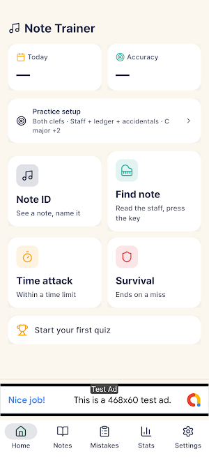Note Trainer: Sight Reading Screenshot 1