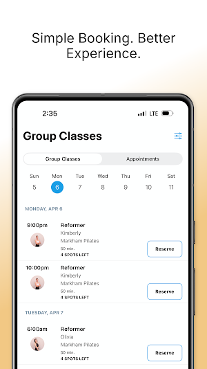 Markham Pilates Screenshot 2