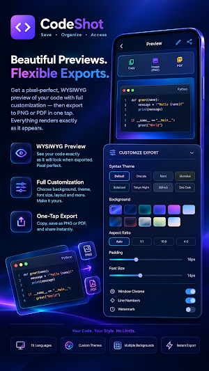 CodeShot: Manage Code Snippets Screenshot 3