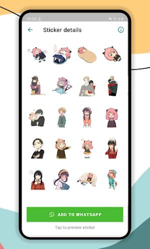Stickers for Spy x Anime fans Screenshot 1