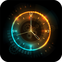 Digital Analog Animated Clock