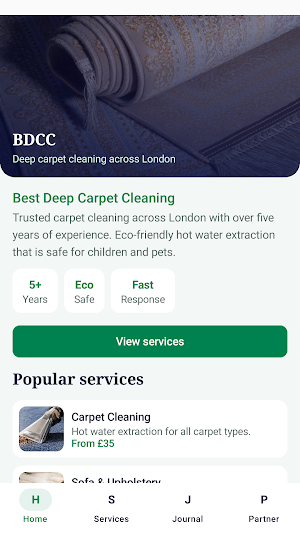 BDCC Carpet Cleaning London Screenshot 0