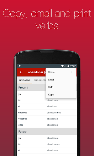 Spanish Verb Conjugator Screenshot 3