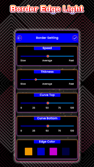 Edge Lighting Live Wallpaper, Borderlight Colors Screenshot 0