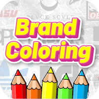 famous brand coloring book