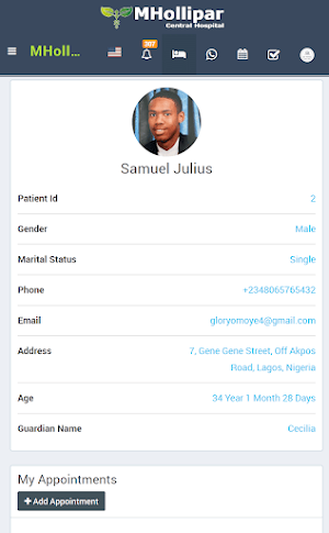 MHollipar Central Hospital App Screenshot 3