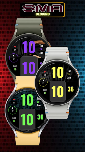 Bold Horizon SMA Watch Face-42 Screenshot 2