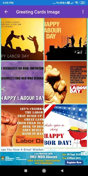 Happy Labor Day:Greeting,Photo Frames,GIF,Quotes Screenshot 0