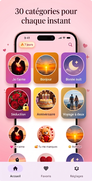 Messages et Images d'Amour Screenshot 1