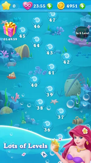 Solitaire Match Mermaid Screenshot 2