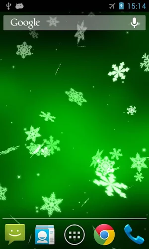 Snowflake 3D Live Wallpaper Screenshot 1