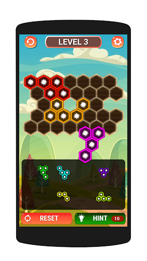 Hexa Jewel Block Puzzle Game Screenshot 2