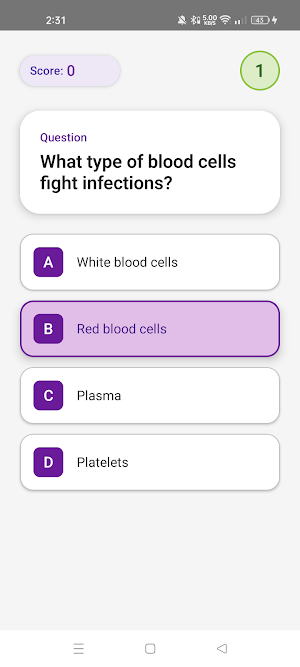 Science Quiz Screenshot 0