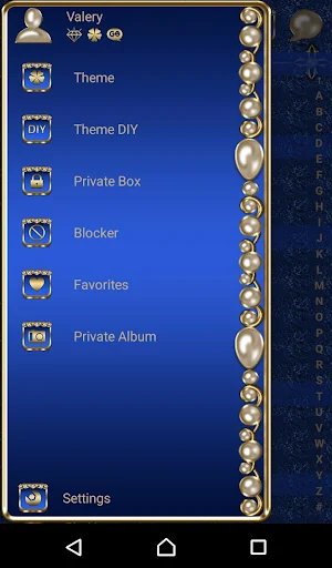 Virgin Mary Blue Go SMS theme Screenshot 1