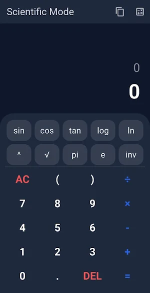 Scientific Calculator SC Screenshot 0