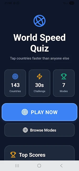 World Speed Quiz Screenshot 1