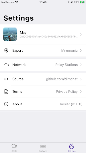 Tarsier - Secure Chat Screenshot 3