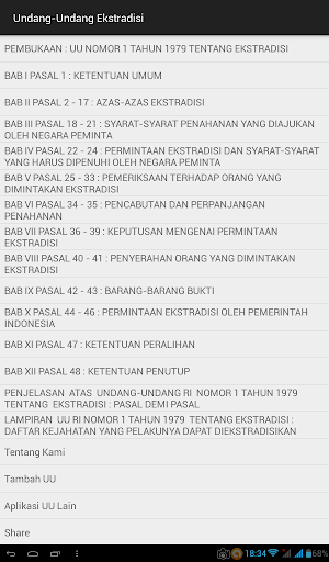 Undang-Undang Ekstradisi Screenshot 1