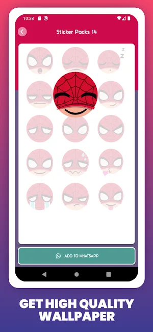 Spider Stickers For Man Screenshot 3