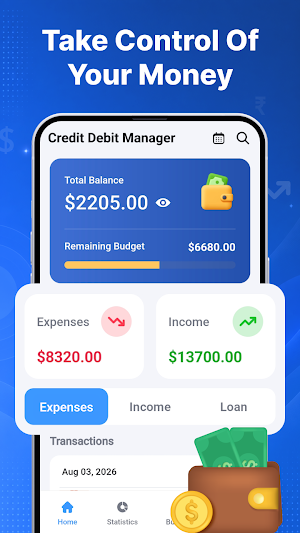Credit Debit Manager Screenshot 0
