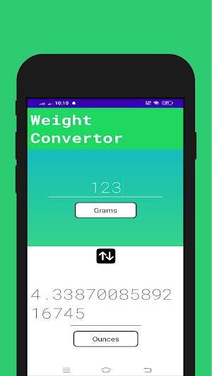 Proin Weight Converter Screenshot 2