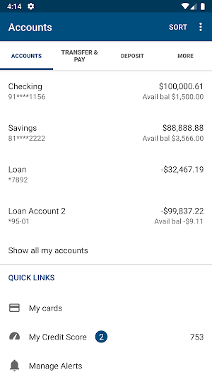 Community Bank – Personal Screenshot 2