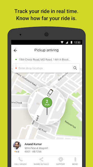 Ola. Get rides on-demand Screenshot 2