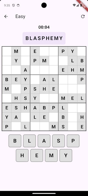 PG Word Sudoku Screenshot 2