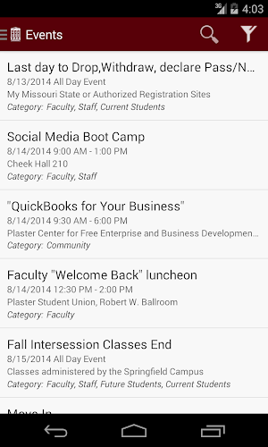 MSU Mobile Screenshot 2