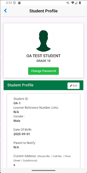 SPU QC Mobile Portal Screenshot 2