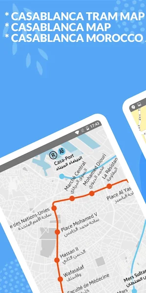 CASABLANCA TRAM MAP OFFLINE MO Screenshot 1