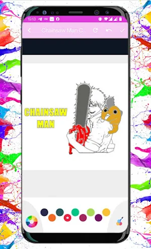 Chainsaw Man Coloring Book Screenshot 3