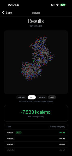 MolDock - Protein-Ligand Dock Screenshot 3