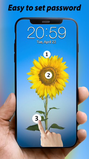 Touch Lock Screen Touch Photo Screenshot 1