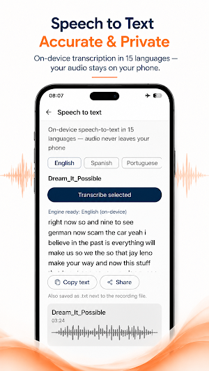 Recorder: Cut & Transcribe Screenshot 2