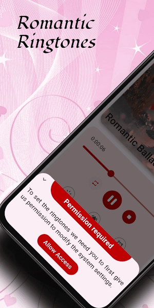 Romantic ringtone: sound Screenshot 0