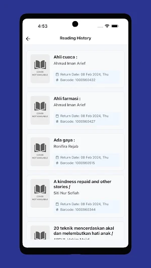 MyLibrary Screenshot 2