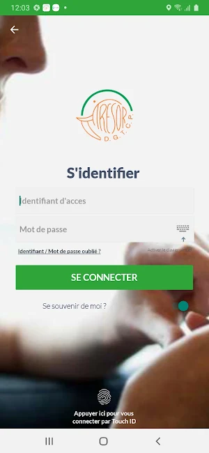 Banque du Trésor Mobile Screenshot 1