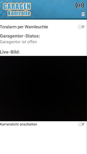 Garagensteuerung Screenshot 1