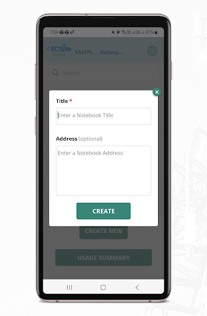 ECSite Field Note Screenshot 1