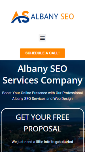 Albany SEO Services Company Screenshot 1