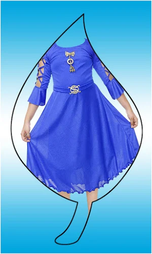 Kids Fashion Frock Photo Montage Screenshot 2