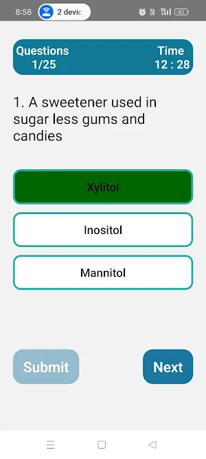 Biochemistry Quiz Screenshot 2
